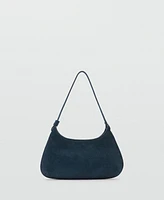 Mango Women's Cow Leather Shoulder Bag