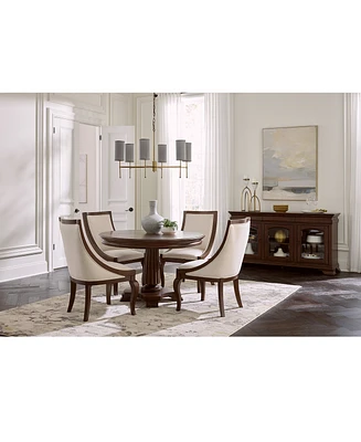 Nelman 5-Pc. Round Dining Set (Table & 4 Host Chairs), Created for Macy's