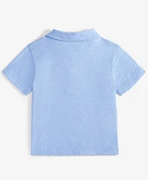 First Impressions Baby Boys Little Elephant-Detail Polo Shirt, Exclusively at Macy's