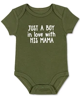 Baby Essentials Boys Just A Boy Love Bodysuits, Cap & Socks, 5 Piece Set