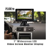 Pyle 7'' Car Video Monitor Display Screen, Dual Rca Inputs, 16:9 Widescreen