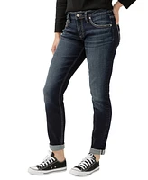 Silver Jeans Co. Women's Boyfriend Mid-Rise Slim-Leg