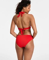 Michael Michael Kors Logo Ring Halter Bikini Top Bikini Bottoms Created For Macys