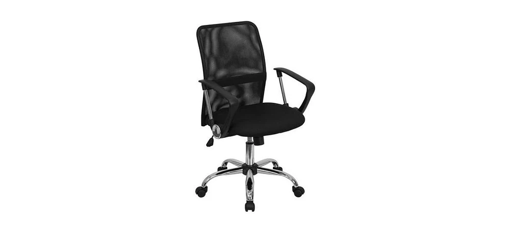 Slickblue Mid-Back Mesh Office Chair for Comfortable and Breathable Desk Seating