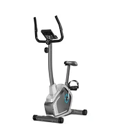 Gymax Magnetic Upright Exercise Bike Cycling Bike W/Pulse Sensor 8-Level Fitness