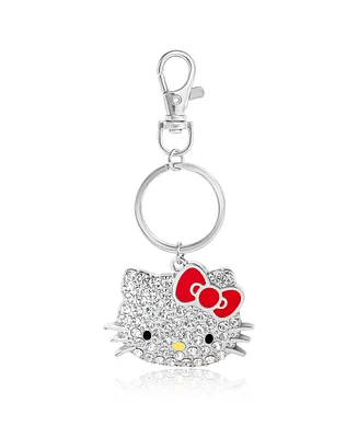 Hello Kitty Pave Crystal Bling Embellished Travel Keychain