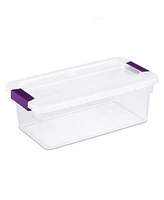 Sterilite 6 Quart Plastic ClearView Latch Box Storage Container Tote, 48 Pack