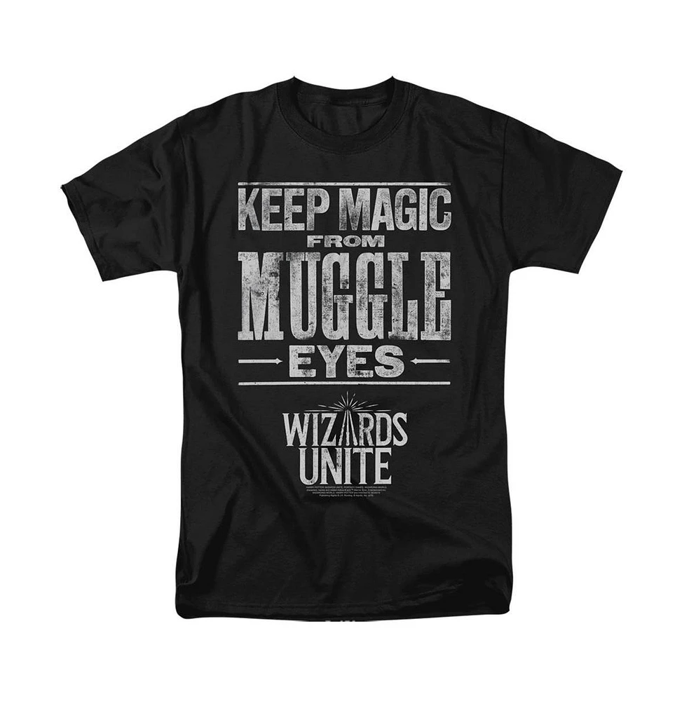 Harry Potter Wizards Unite Mens Hidden Magic Short Sleeve Adult Tee / T-Shirt