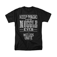 Harry Potter Wizards Unite Mens Hidden Magic Short Sleeve Adult Tee / T-Shirt