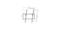 Rhino Brackets Low Profile Tilt Tv Wall Mount for 32-55 Inch Screens