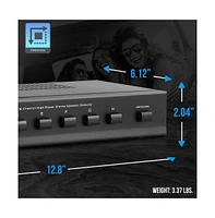 Pyle 8-Ch. High Power Stereo Speaker Selector with Volume Control