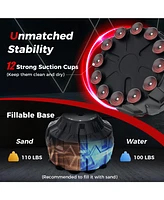 Kuyotq 70 Inch Freestanding Punching Bag with Fillable Base 12 Suction Cups and Shock Absorbers