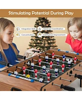 Kuyotq 27 Inch Foosball Table Mini Tabletop Soccer Game