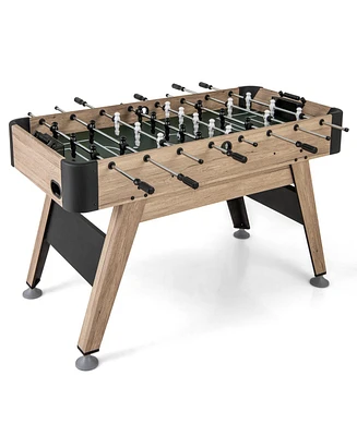 Kuyotq 54 Inch Foosball Table Arcade Soccer Game Table with 2 Balls and 26 Players