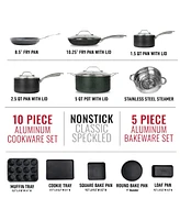 Granitestone 15-Piece Ultra-Durable Non-Stick Diamond Infused Cookware and Bakeware Set