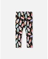 Deux par Toddler Girls Printed Capri Leggings Ice Lollipops - Toddler|Child