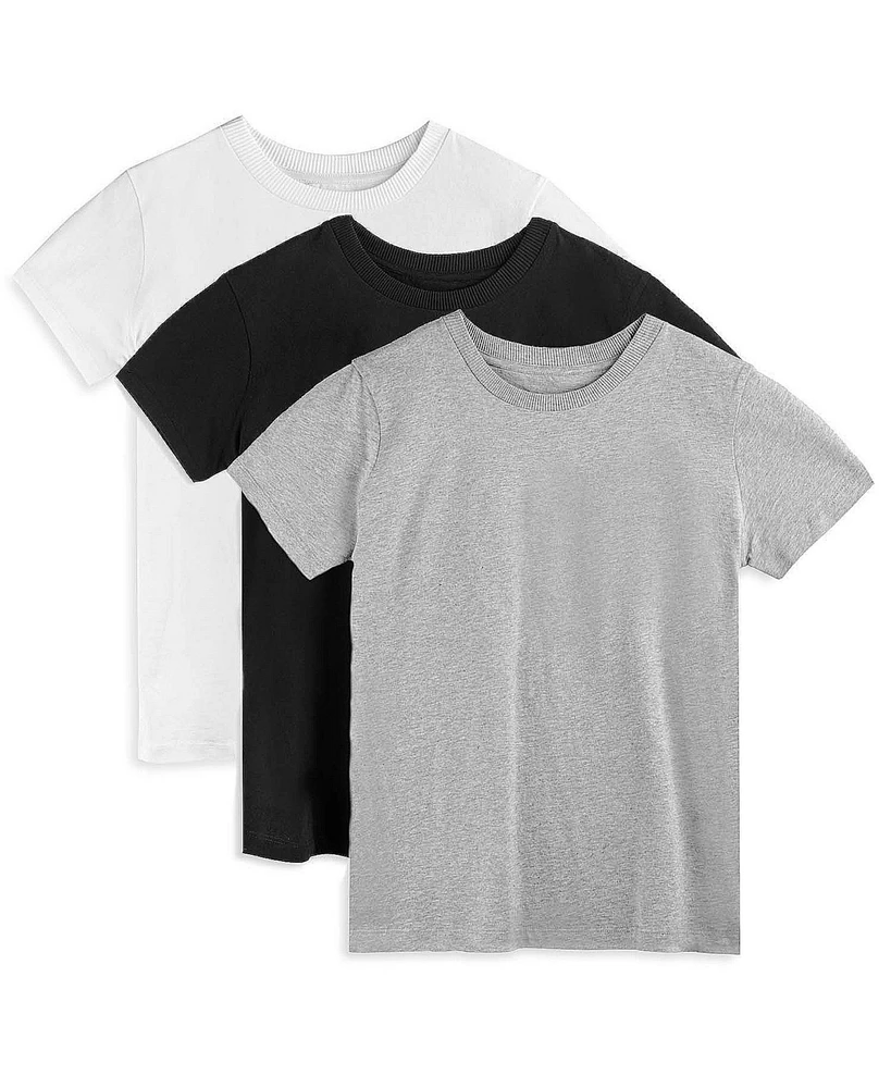 Mightly Boys & Girls 3pk Fair Trade Organic Cotton Classic Fit Tees