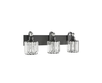 gaomon Modern Crystal Bathroom Vanity Lights Black Bathroom Light Fixtures Crystal Vanity Shower Lights Over Mirror