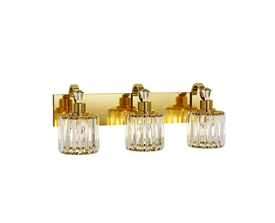 gaomon Modern Crystal Bathroom Vanity Lights Gold Bathroom Light Fixtures Crystal Vanity Shower Lights Over Mirror