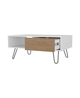 Fm Furniture Gramling Coffee Table with a Drawer and Hairpin Legs