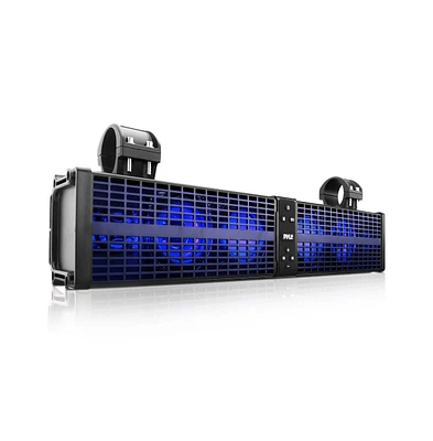 Pyle 24" Powered Atv/Utv Soundbar System with Bluetooth & Led Lights