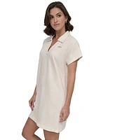 Dkny Women's Mini Stud Logo Short-Sleeve Dress