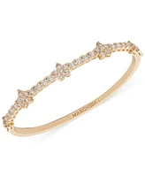 Marchesa Cubic Zirconia Flower Bangle Bracelet