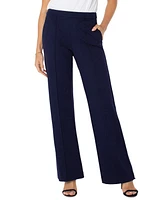 Liverpool Los Angeles Petite Pull-On Wide-Leg Pants