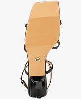 Vaila Shoes Women's Isabella Strappy Kitten-Heel Dress Sandals - Extended Sizes 9-14