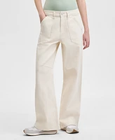 And Now This Petite Utility Pocket Wide-Leg Pants, Exclusively at Macy's