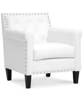 Antonia Faux Leather Accent Chair