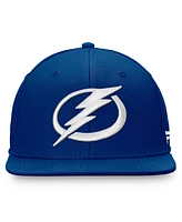 Fanatics Men's Blue Tampa Bay Lightning Core Primary Logo Snapback Hat