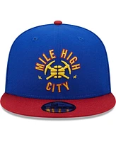 New Era Men's Blue/Red Denver Nuggets Jersey Hook Statement Edition 9FIFTY Snapback Hat