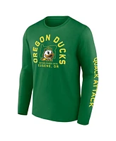 Fanatics Men's Green Oregon Ducks Fundamentals Winning Team Long Sleeve T-Shirt