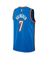 Nike Big Boys and Girls Chet Holmgren Blue Oklahoma City Thunder Swingman Jersey - Icon Edition