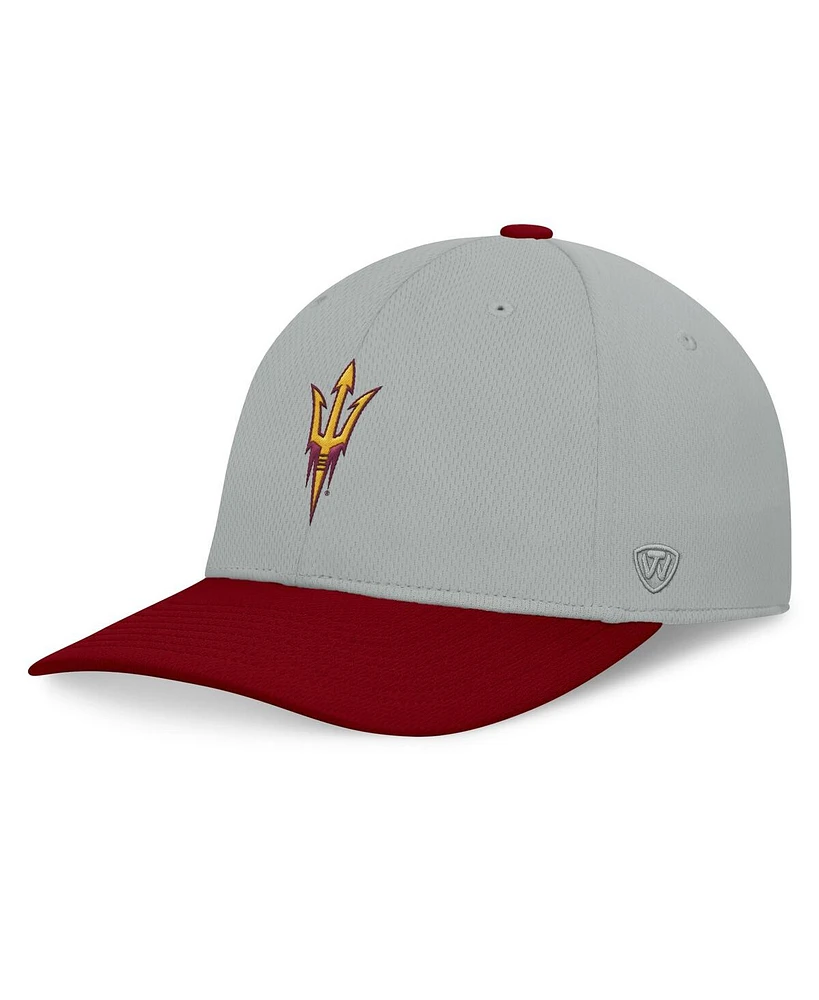 Top of the World Men's Gray/Maroon Arizona State Sun Devils Mick Flex Hat