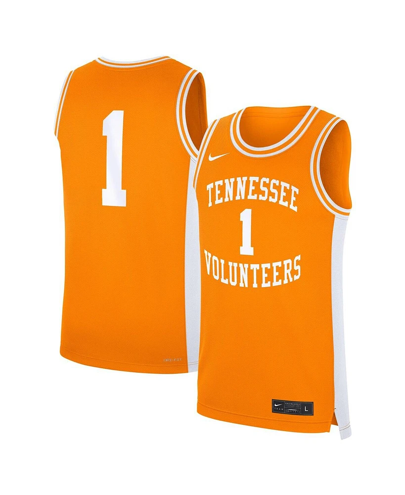 Nike Men's 1 Tennessee Orange Volunteers Road Replica Jersey