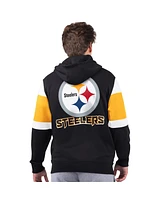 Starter Men's Black Pittsburgh Steelers Extreme Full-Zip Hoodie