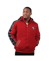 Starter Men's Scarlet San Francisco 49ers Thursday Night Gridiron Full-Zip Jacket