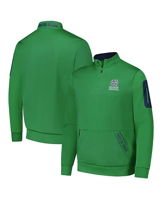 Colosseum Men's Green Notre Dame Fighting Irish Mainframe Quarter-Zip Fleece Jacket