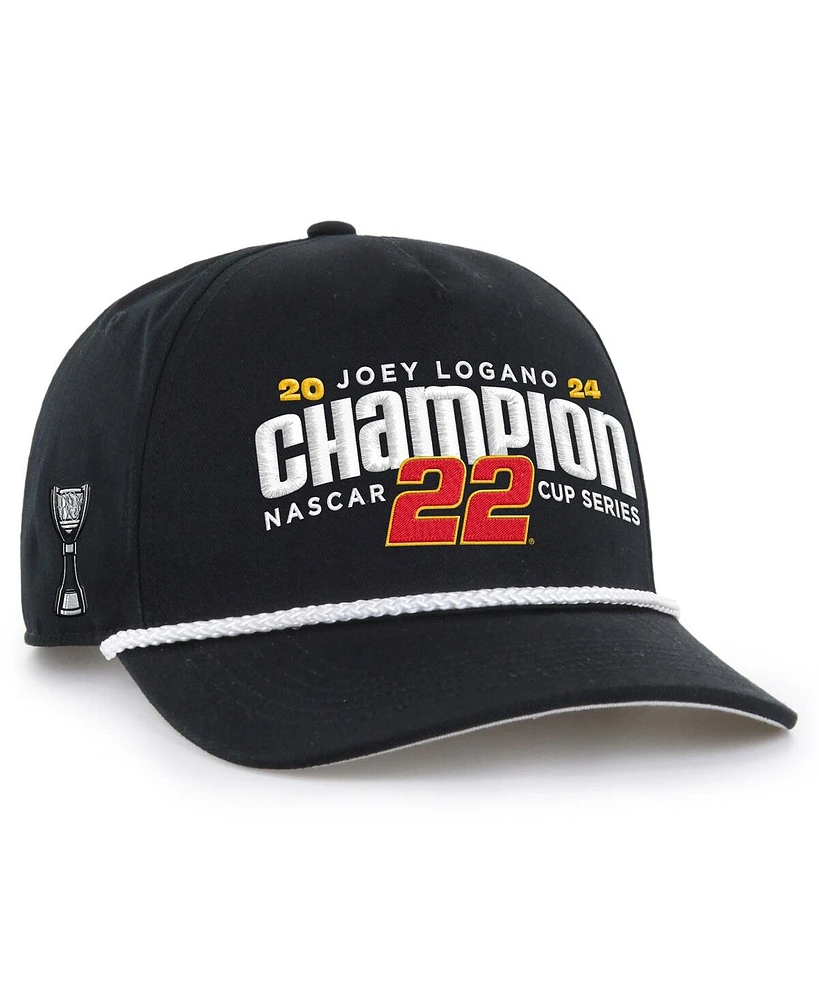 '47 Brand Men's Black Joey Logano 2024 Nascar Cup Series Champion Hitch Rope Adjustable Hat