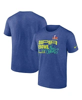 Nike Men's Blue Super Bowl Lix Tri-Blend T-Shirt