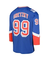 Mitchell & Ness Big Boys and Girls Wayne Gretzky New York Rangers 1996/97 Blue Line Player Jersey