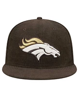 New Era Men's Brown Denver Broncos Choco Cord 59FIFTY Fitted Hat