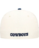 New Era Men's Cream/Navy Dallas Cowboys Corduroy 59FIFTY Fitted Hat