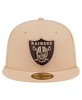 New Era Men's Tan Las Vegas Raiders Candied Pecan 59FIFTY Fitted Hat