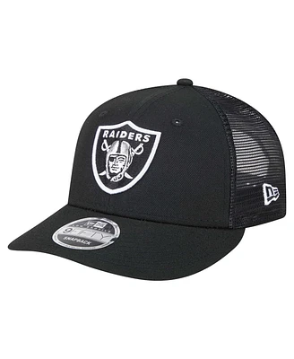 New Era Men's Black Las Vegas Raiders Low Profile 9FIFTY Snapback Hat