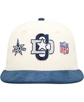 New Era Men's Cream/Navy Dallas Cowboys Corduroy 59FIFTY Fitted Hat