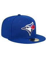 New Era Men's Royal Toronto Blue Jays Checkered Undervisor 59FIFTY Fitted Hat