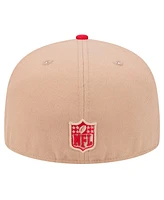 New Era Men's Tan San Francisco 49ers Logo Main 59FIFTY Fitted Hat